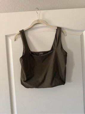 Abercrombie YPB Scoop Neck Tank in Brown